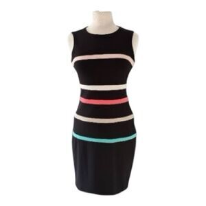 Tommy Hilfiger Sleeveless Color Block Midi Dress